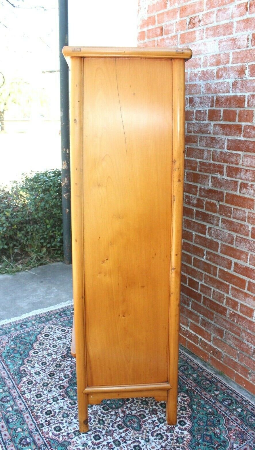 Wardrobe Chinese Antique Armoire Cabinet | 2 Doors 2 Drawers Bedroom Storage