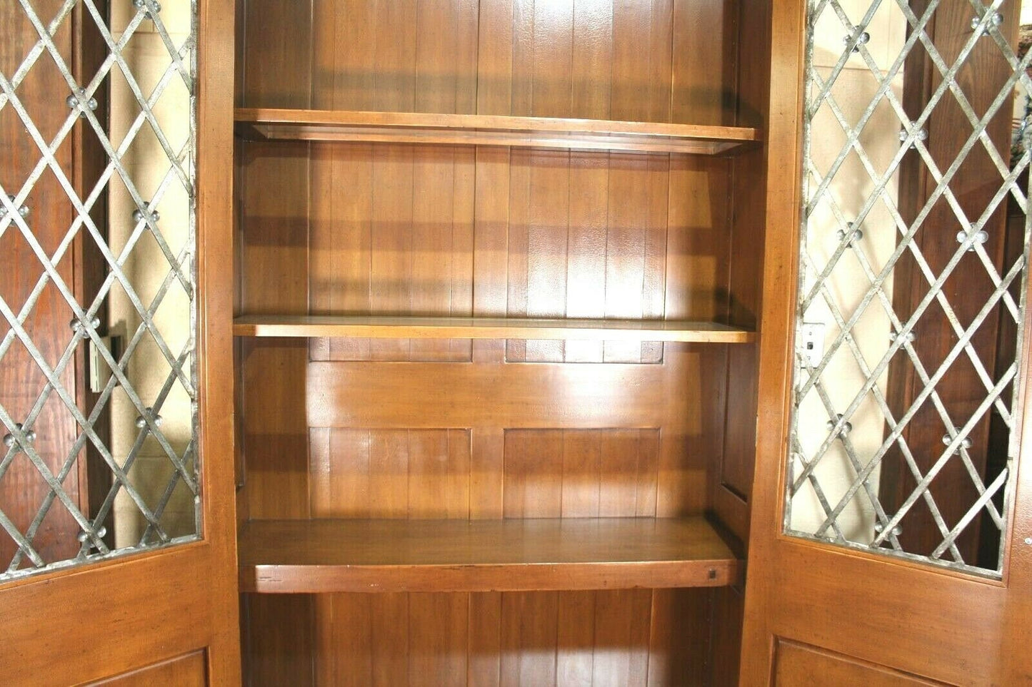American Tall Display Cabinet | Glass Door Bookcase or Wine Storage Unit