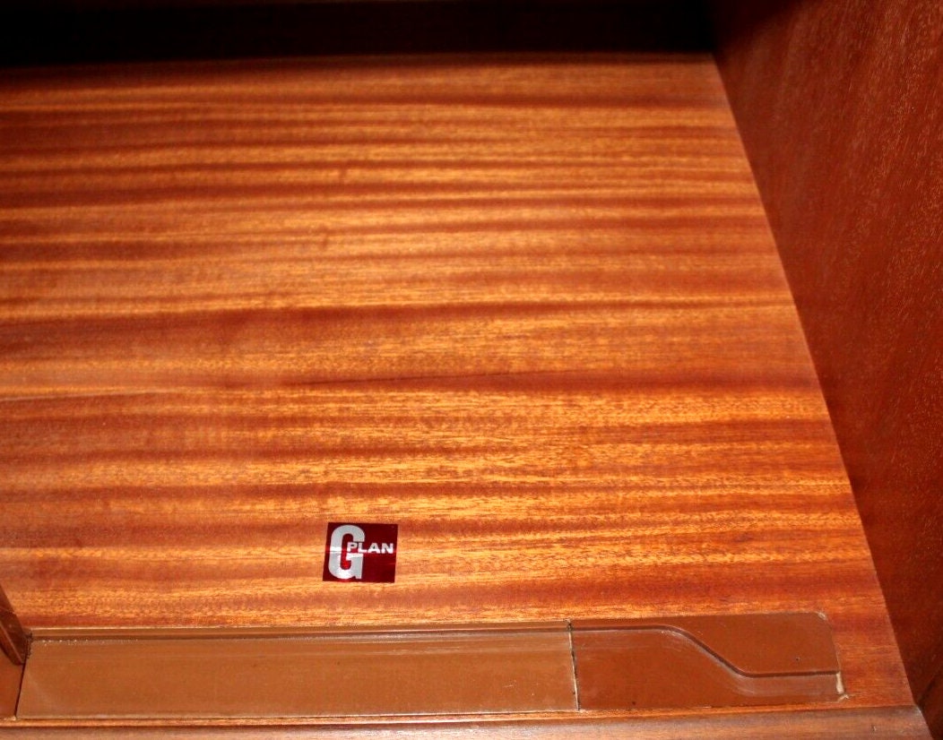 G Plan Mid Century Teak Cabinets | Pair Nightstands Side Tables Hairpin Legs