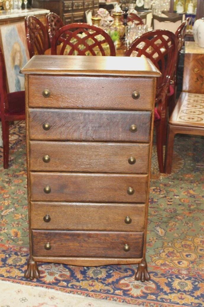 American Antique Oak Chest | Cabinet or Gramophone Cylinder Storage Drawers