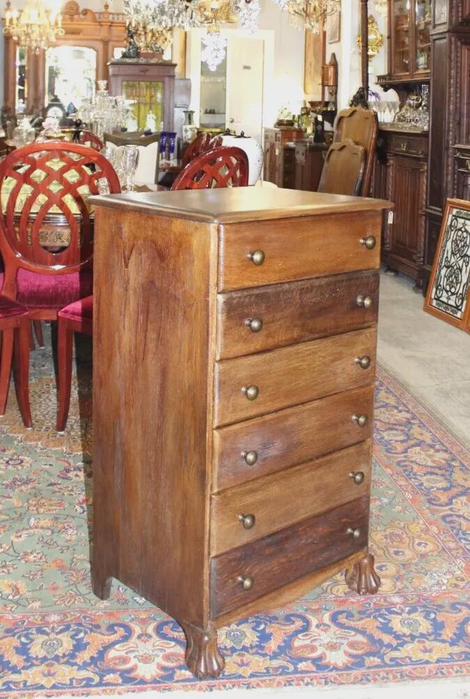 American Antique Oak Chest | Cabinet or Gramophone Cylinder Storage Drawers