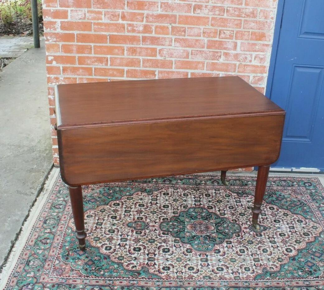 American Antique Mahogany Drop Leaf Table | Classic Dining Room Furniture
