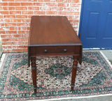 American Antique Mahogany Drop Leaf Table with 2 Leaves | Kitchen & Dining Tables