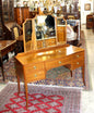 English Mahogany Edwardian Vanity | Antique Dressing Table with Mirror & Drawers