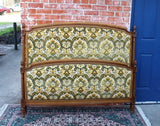 French Antique Upholstered Louis XVI Full Size Bed
