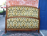 French Antique Upholstered Louis XVI Full Size Bed
