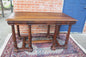 French Antique Walnut Louis XVI Writing Desk | Circa 1880 Carved Table