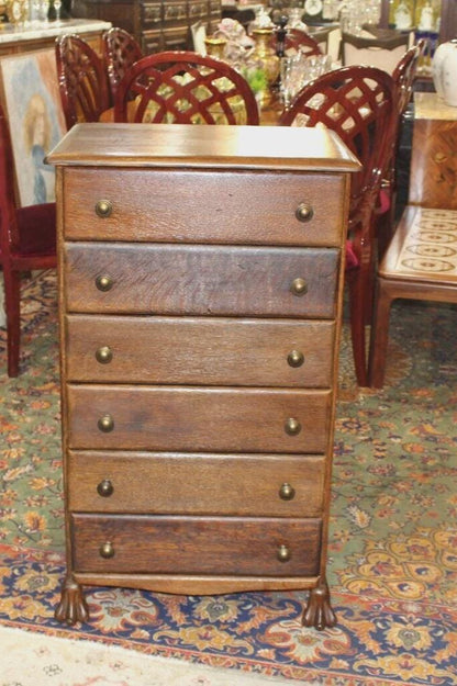 American Antique Oak Chest | Cabinet or Gramophone Cylinder Storage Drawers