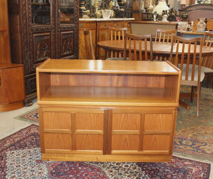 Mid Century Modern Teak Cabinet by Nathan | 2 Door Vintage Sideboard Storage