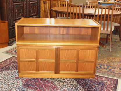 Mid Century Modern Teak Cabinet by Nathan | 2 Door Vintage Sideboard Storage