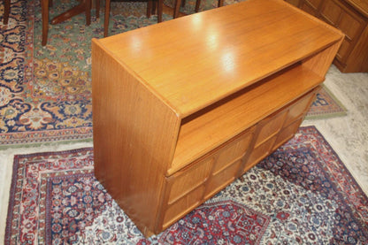 Mid Century Modern Teak Cabinet by Nathan | 2 Door Vintage Sideboard Storage
