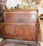 French Antique Louis XVI Inlaid Queen Rosewood Bed | Signed Haentges Ferres