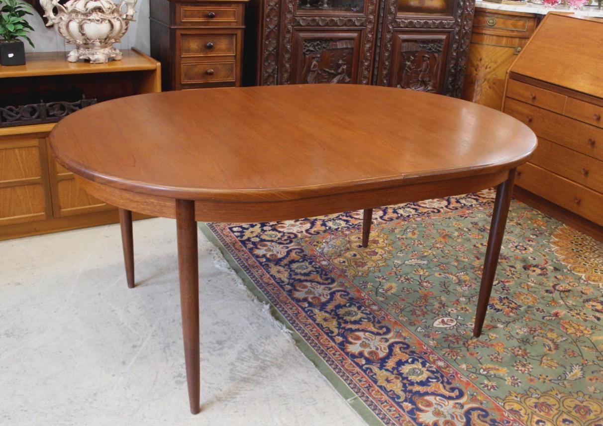 Mid Century Teak Draw Leaf G Plan Butterfly Leaf Dining Table