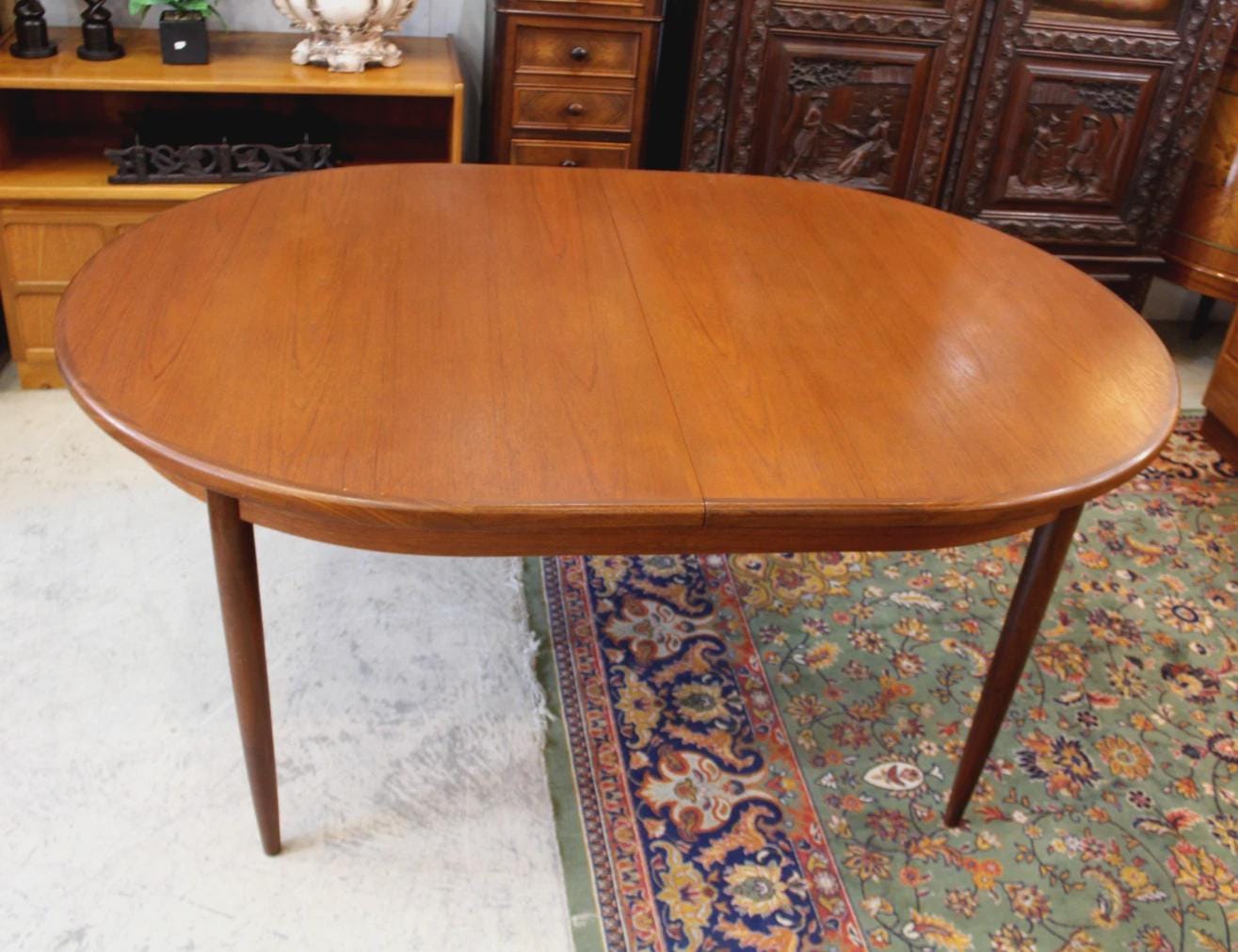 Mid Century Teak Draw Leaf G Plan Butterfly Leaf Dining Table