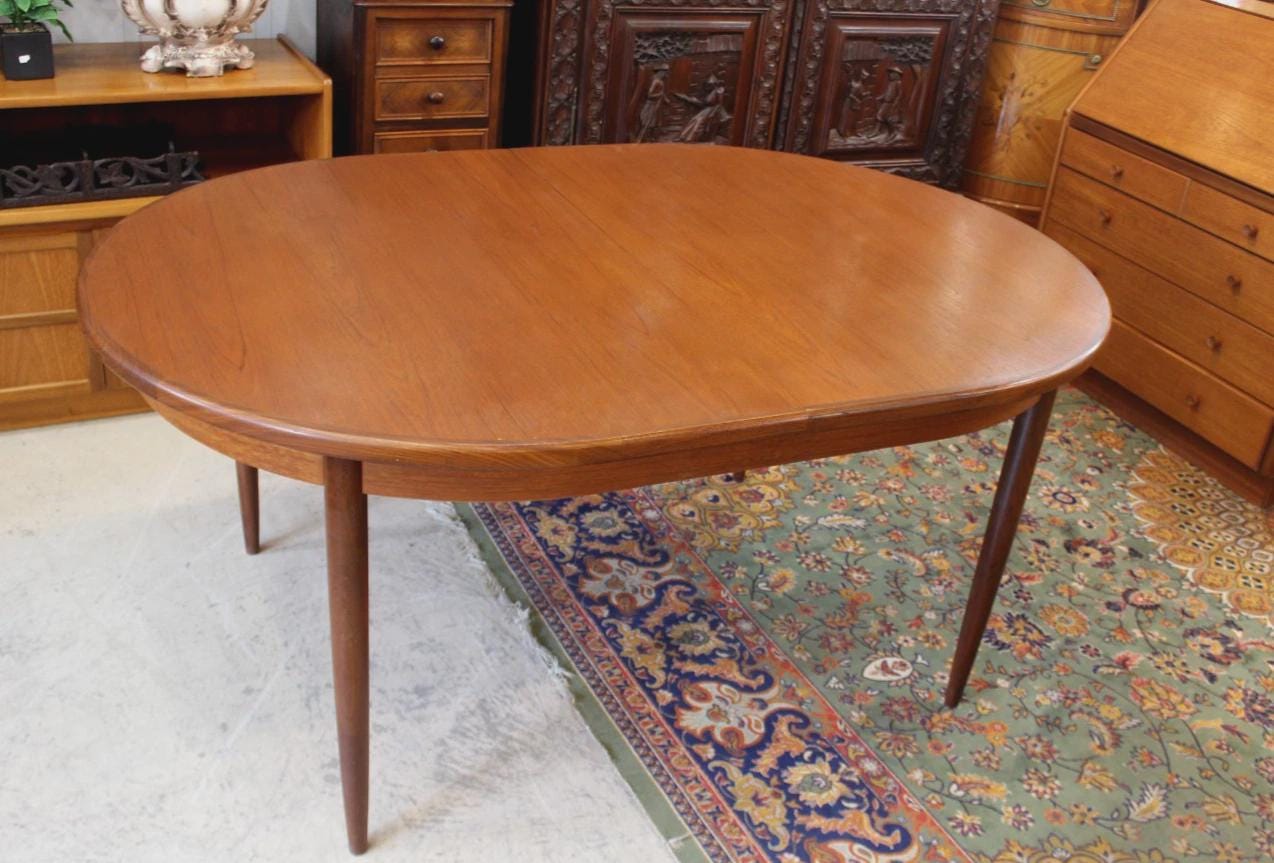 Mid Century Teak Draw Leaf G Plan Butterfly Leaf Dining Table