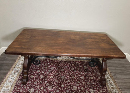 French Antique Renaissance Oak Dining Table | Spanish Style