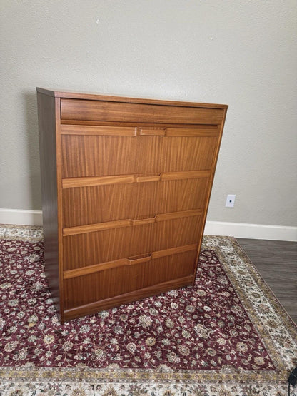 Mid Century Modern Elliotts Teak Chest of Drawers, Vintage Teak Dresser