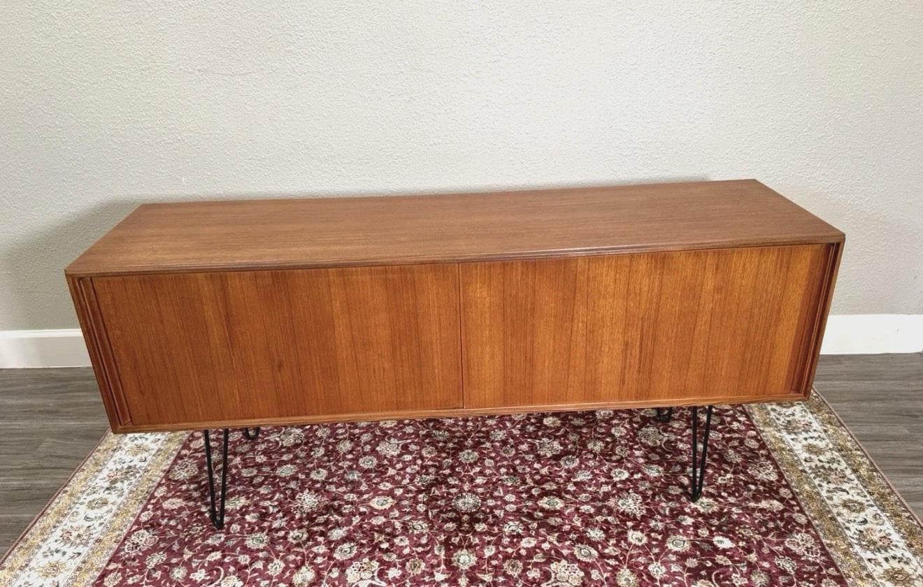 Mid Century Modern G Plan Teak Sideboard, Danish Credenza Bar Cabinet, Vintage MCM Storage