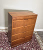 Mid Century Modern Elliotts Teak Chest of Drawers, Vintage Teak Dresser