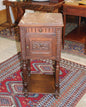 French Louis XVI Antique Oak Nightstand, Small Bedside Cabinet with Drawer