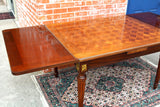 French Antique Louis XVI Draw Leaf Mahogany Dining Table