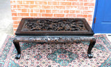 Carved Wood Chinese Coffee Table