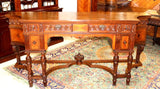 American Antique Inlaid Mahogany Sideboard Cabinet / Buffet